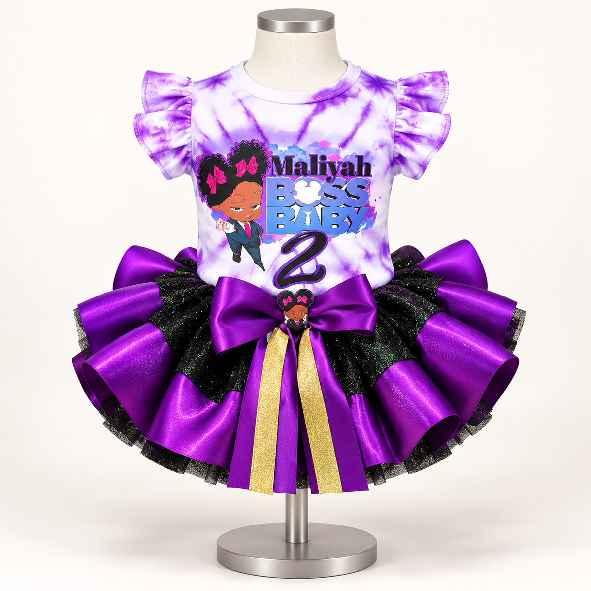 Custom Birthday Tutu & Personalized Shirt Set