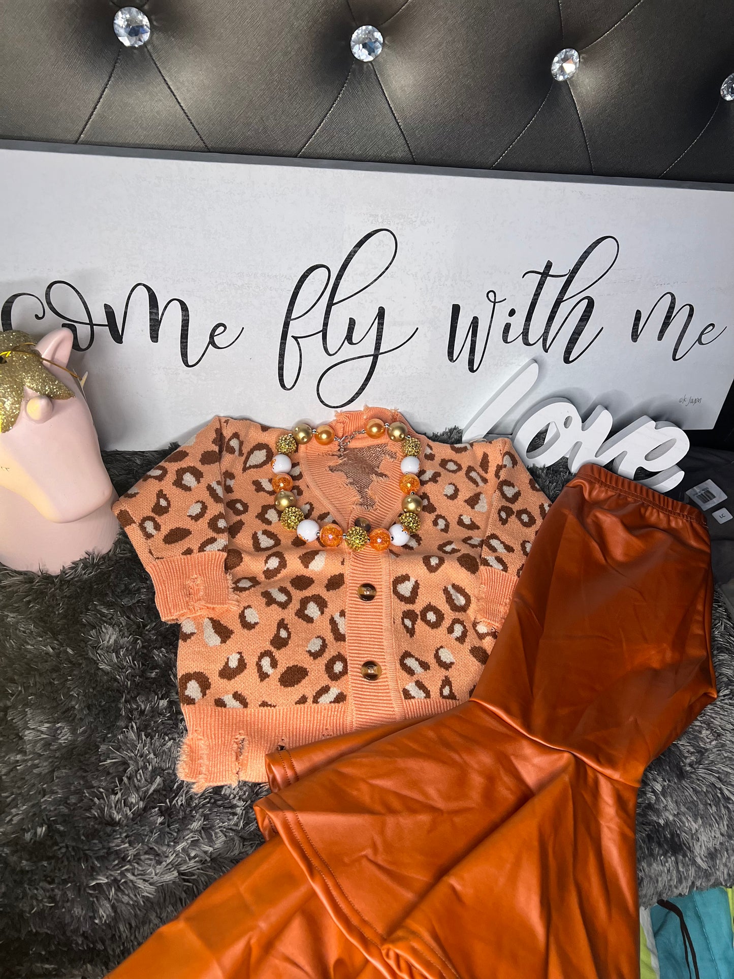 Leopard Print Sweater Set